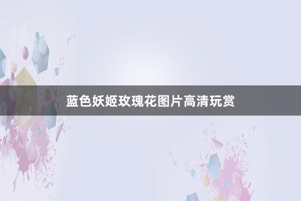 蓝色妖姬玫瑰花图片高清玩赏